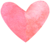 pink watercolor heart